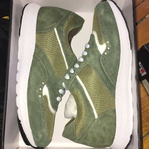 Green Suede Sneakers TM Shoes BRAND NEW